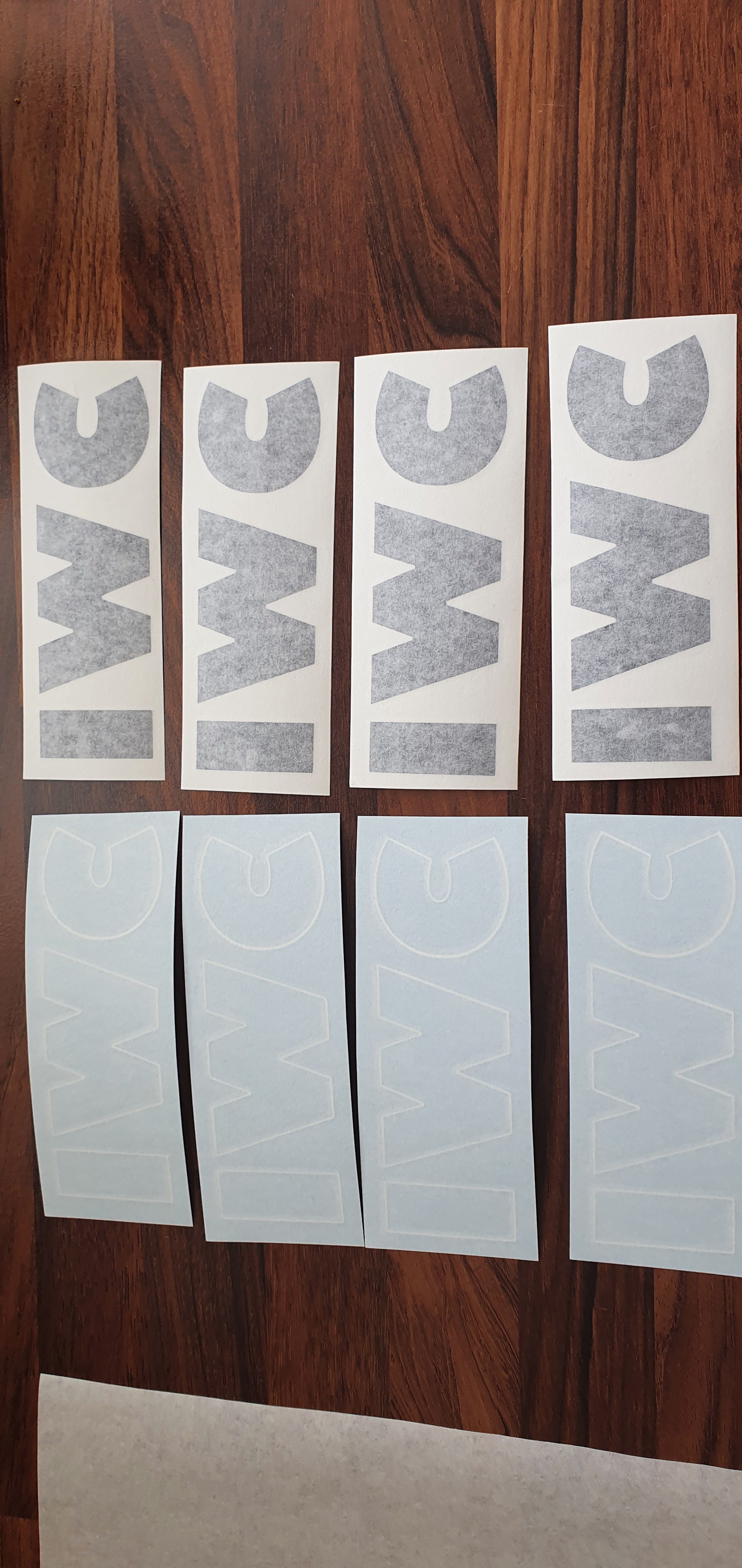 Tekst stickers - 100 mm x 1000 mm