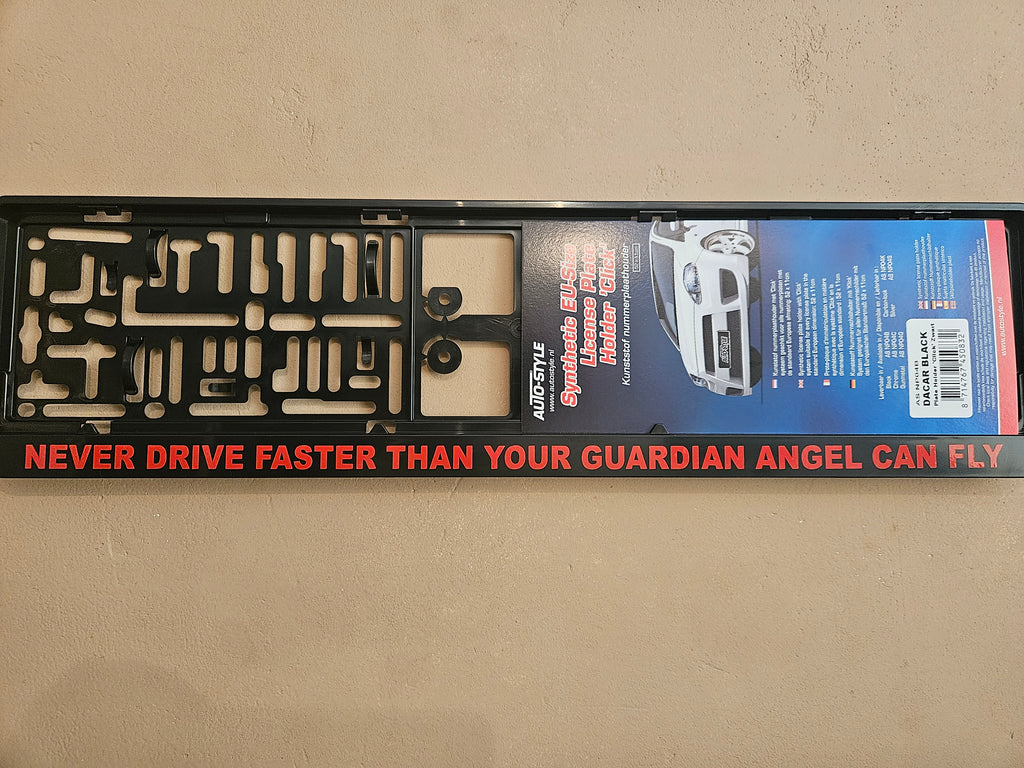 Kentekenplaat tekst mét NL kentekenplaathouder