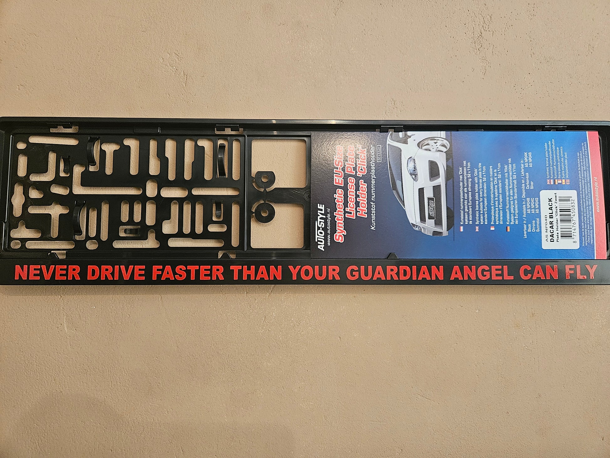 Kentekenplaat tekst mét NL kentekenplaathouder