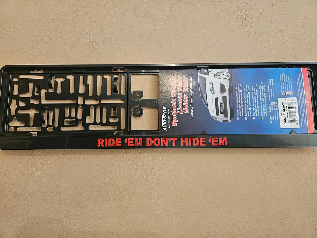 Kentekenplaat tekst mét NL kentekenplaathouder