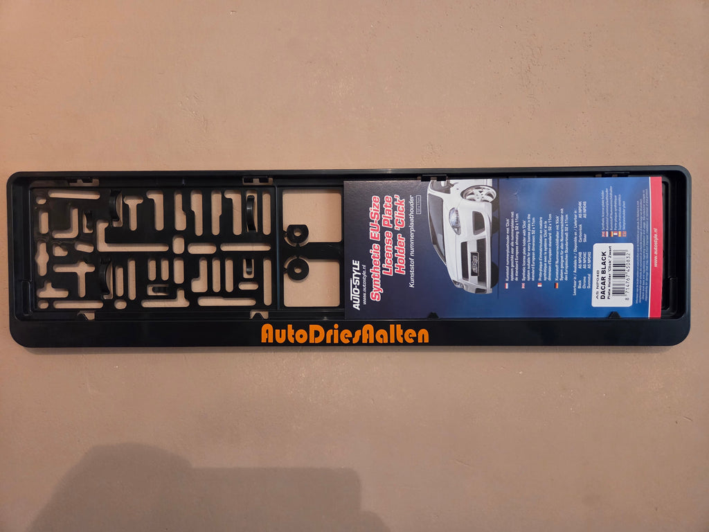 Kentekenplaat tekst mét NL kentekenplaathouder