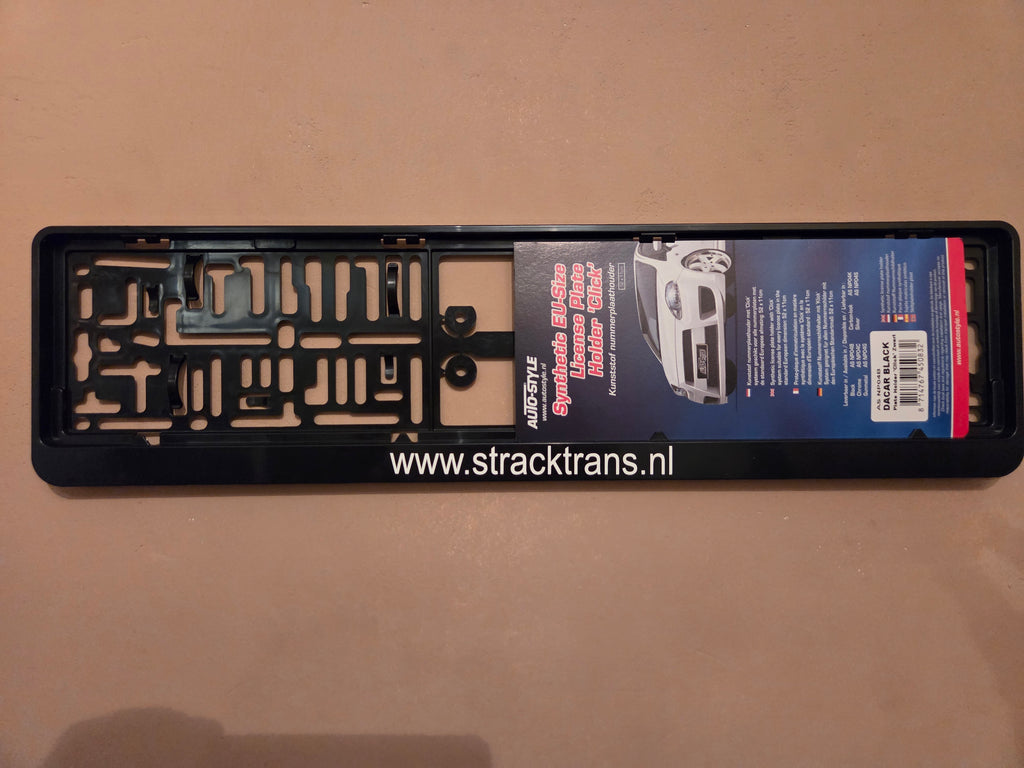 Kentekenplaat tekst mét NL kentekenplaathouder