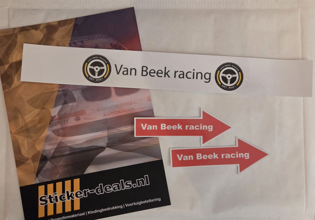 pijl sleepoog eigen tekst / logo