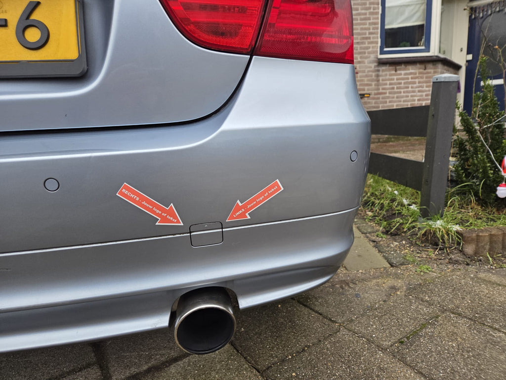 pijl sleepoog eigen tekst / logo