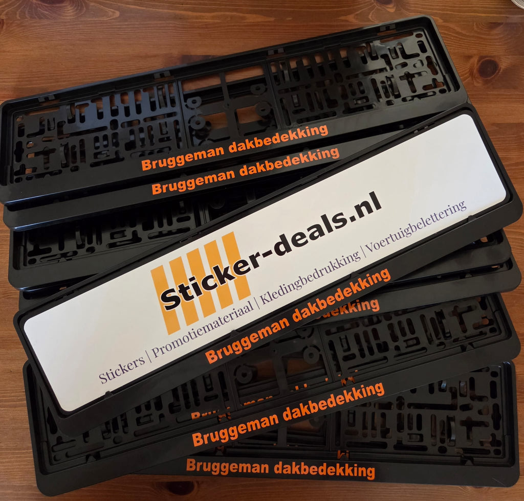 Kentekenplaat tekst mét NL kentekenplaathouder
