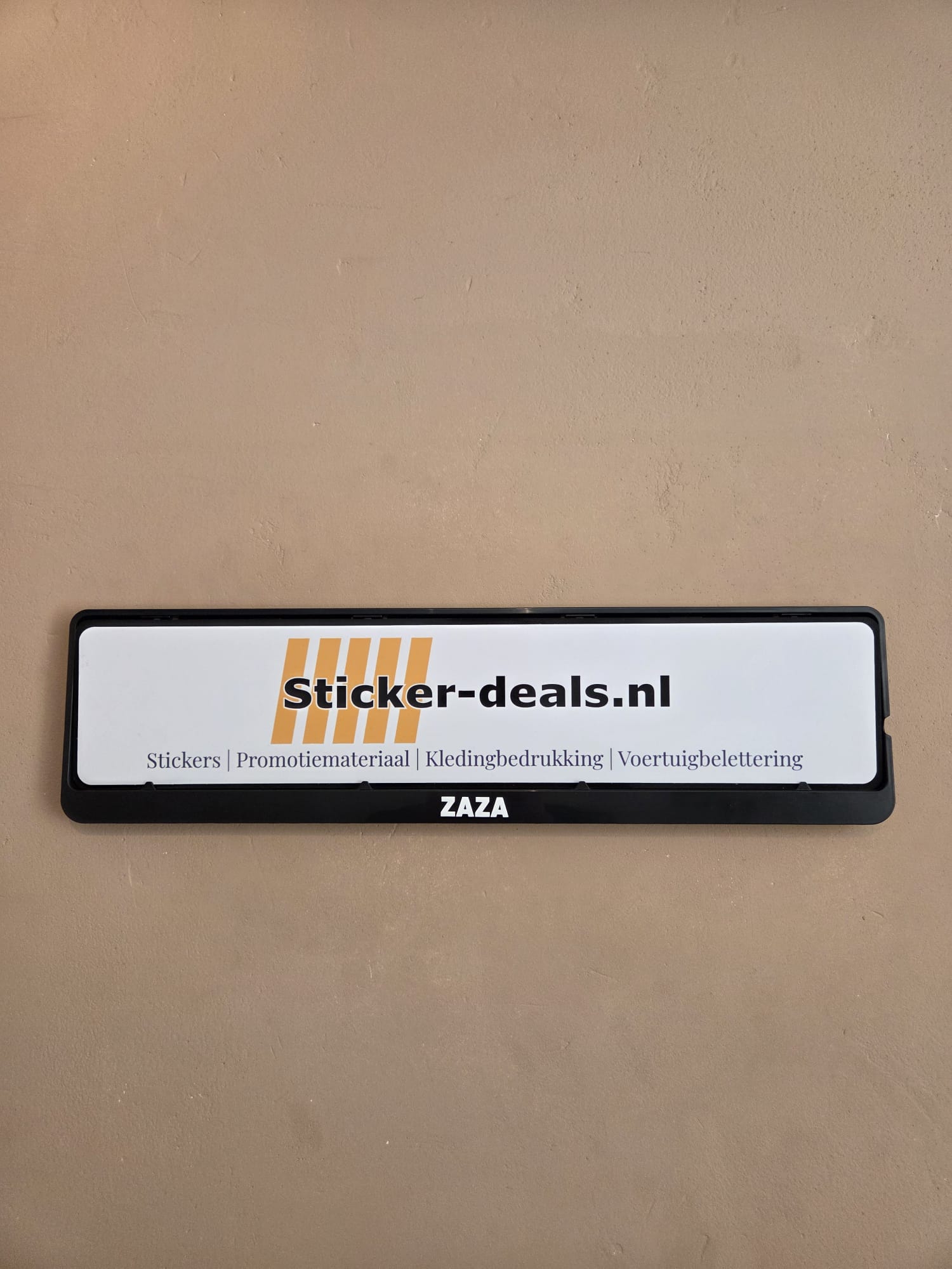 Kentekenplaat tekst mét NL kentekenplaathouder
