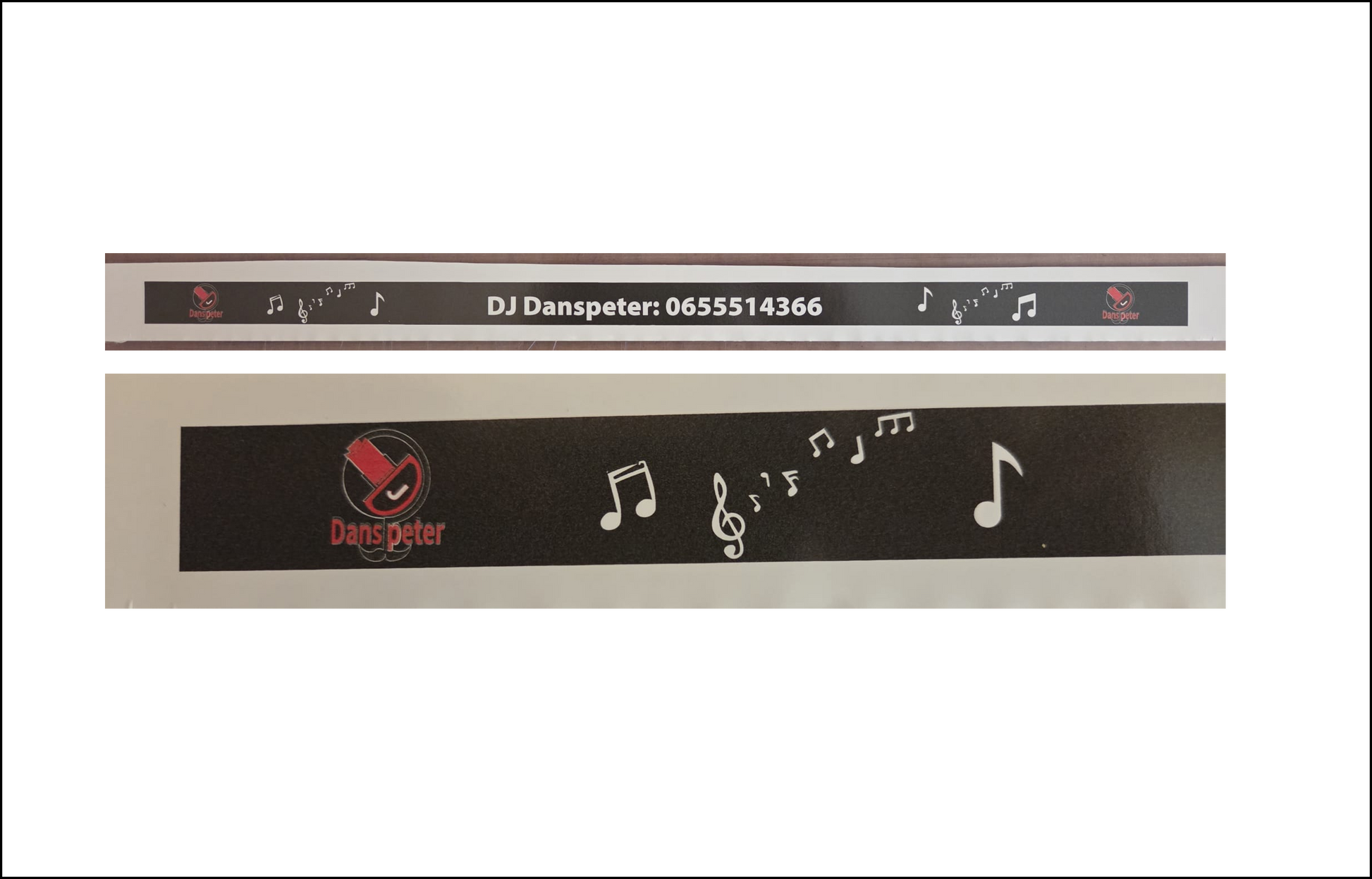 Kentekenplaatsticker met logo/tekst zonder houder