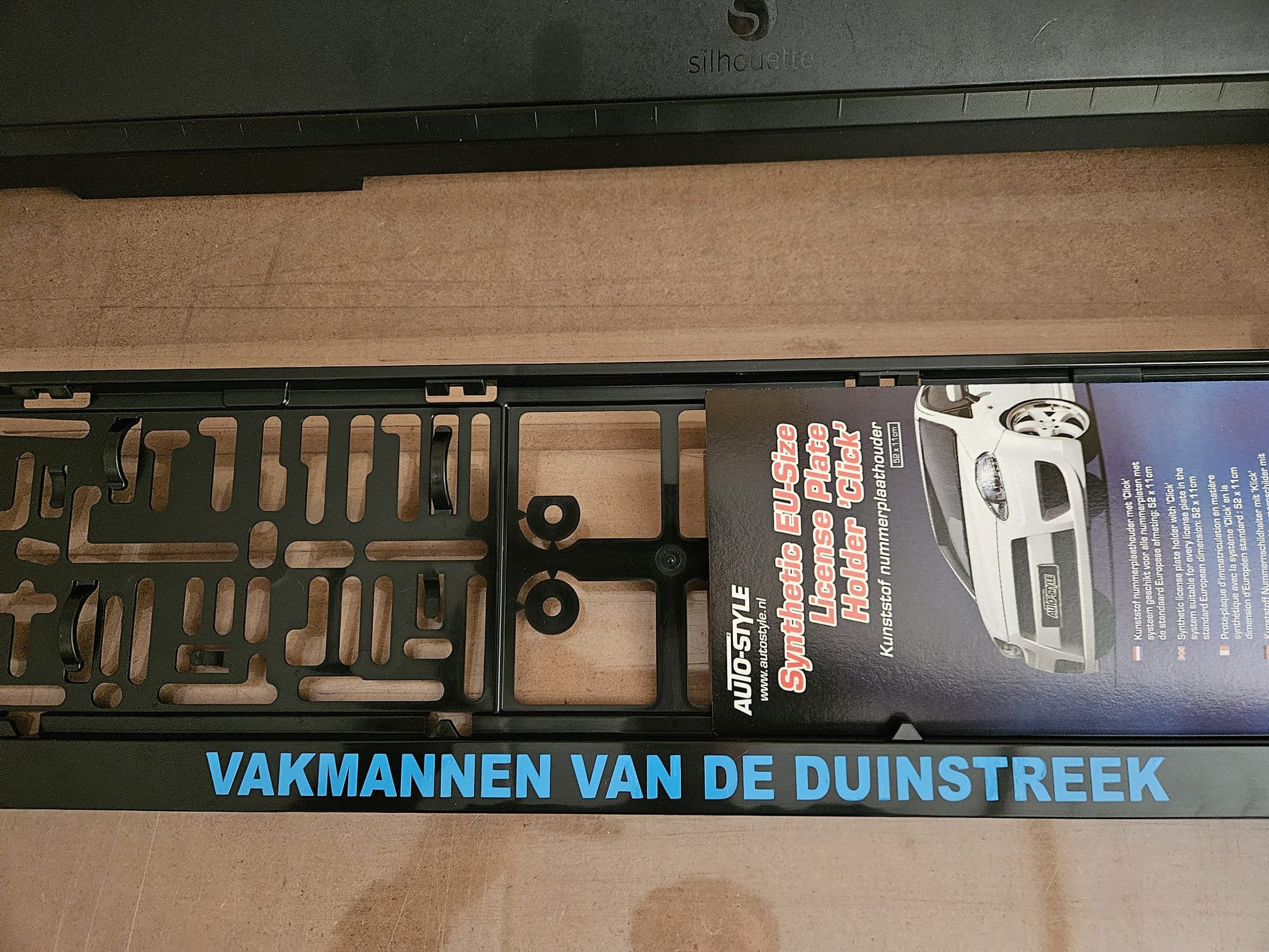 Kentekenplaat tekst mét NL kentekenplaathouder